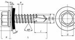 Саморезы кровельные чертеж